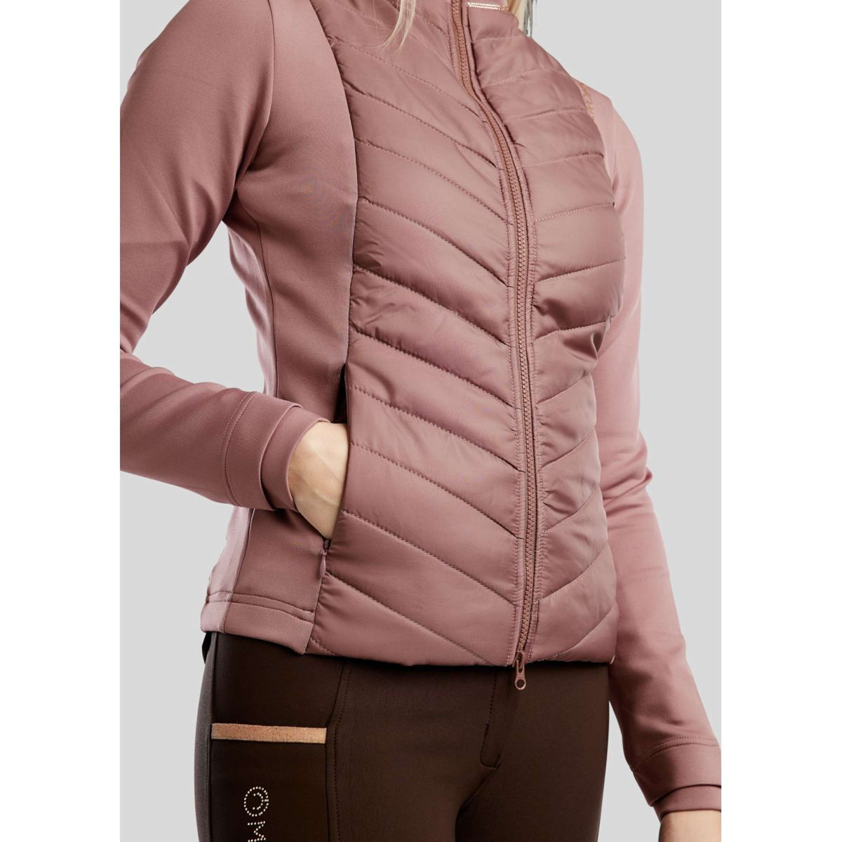 Montar Felpa con cappuccio e zip Momari Hybrid Dusty Rose