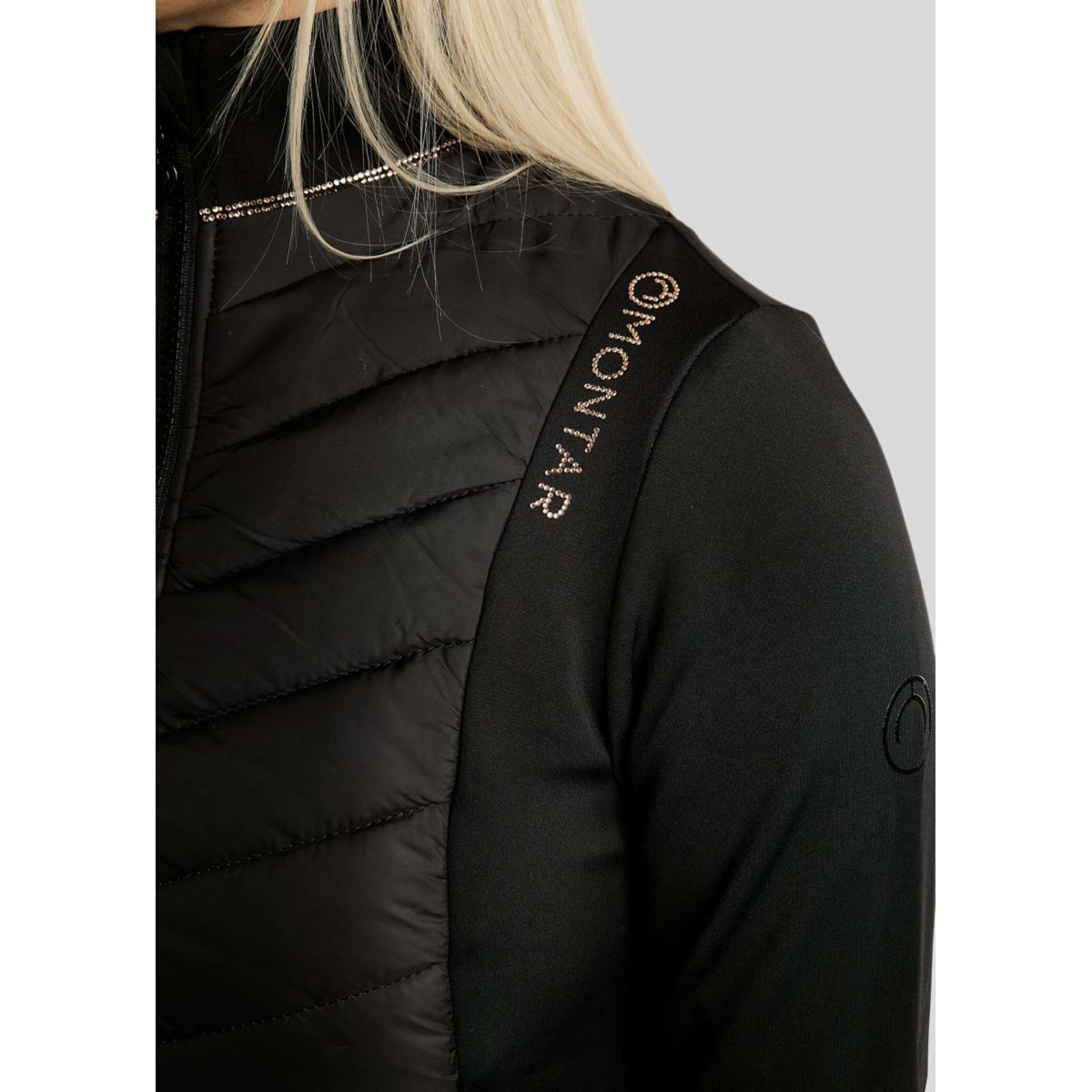Montar Felpa con cappuccio e zip Momari Hybrid Nero