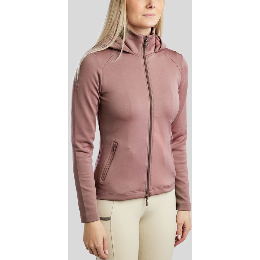 Montar Felpa con cappuccio e zip MoAddie Softshell Dusty Rose
