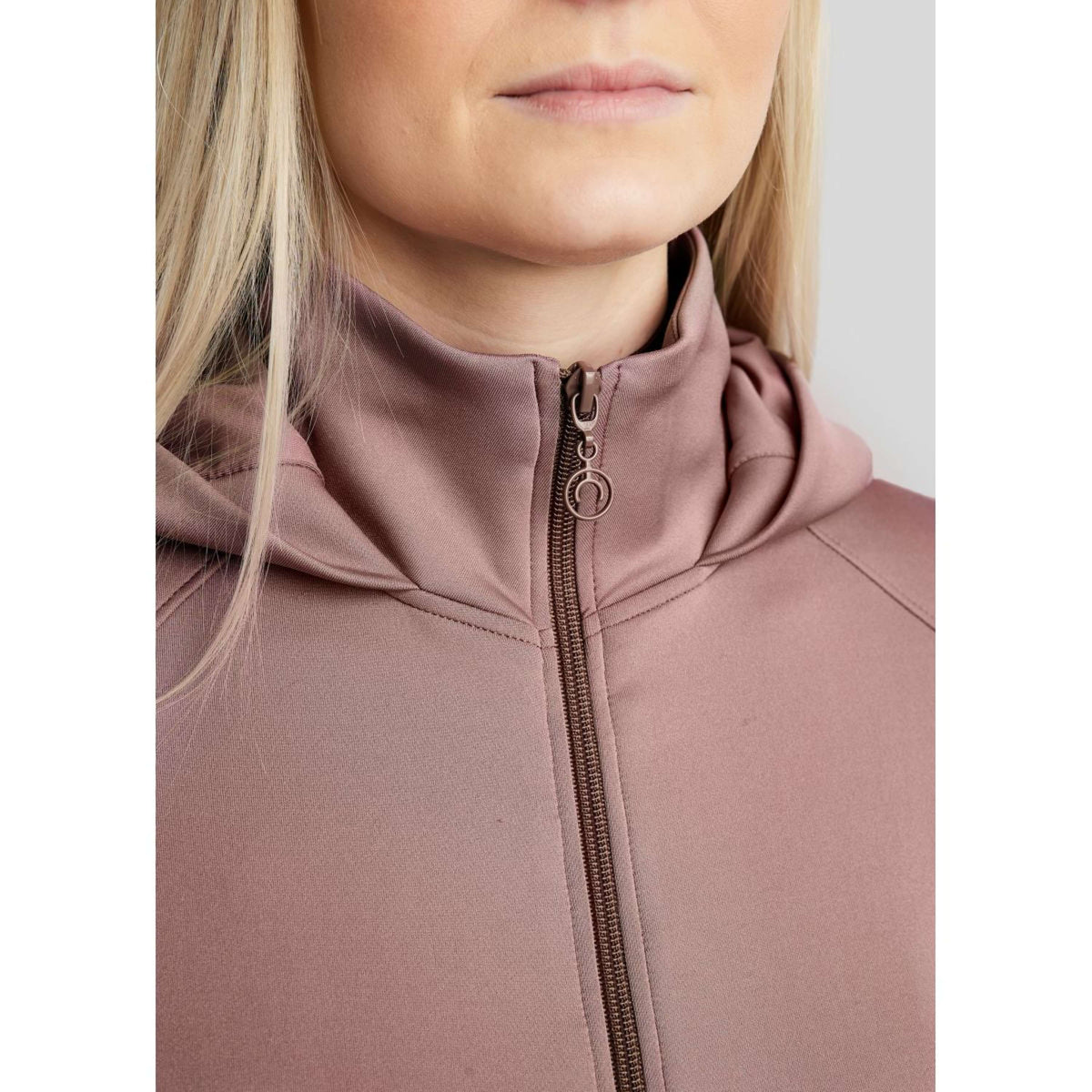 Montar Felpa con cappuccio e zip MoAddie Softshell Dusty Rose