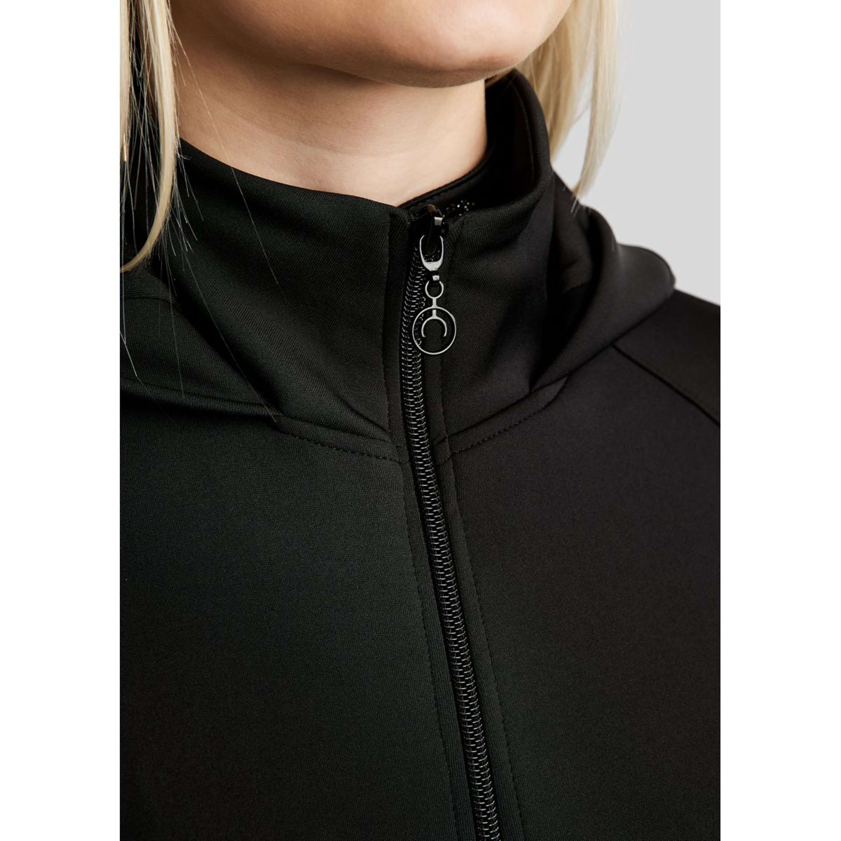 Montar Felpa con cappuccio e zip MoAddie Softshell Nero