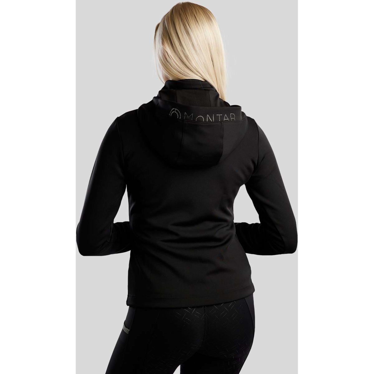 Montar Felpa con cappuccio e zip MoAddie Softshell Nero