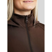 Montar Felpa con cappuccio e zip MoAddie Softshell Marrone
