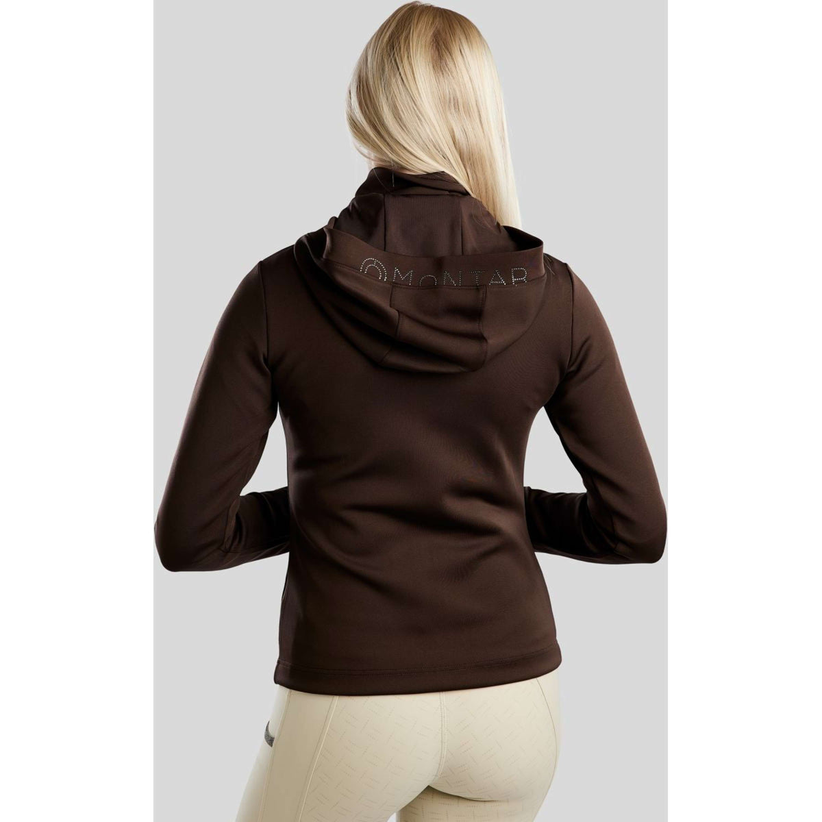 Montar Felpa con cappuccio e zip MoAddie Softshell Marrone