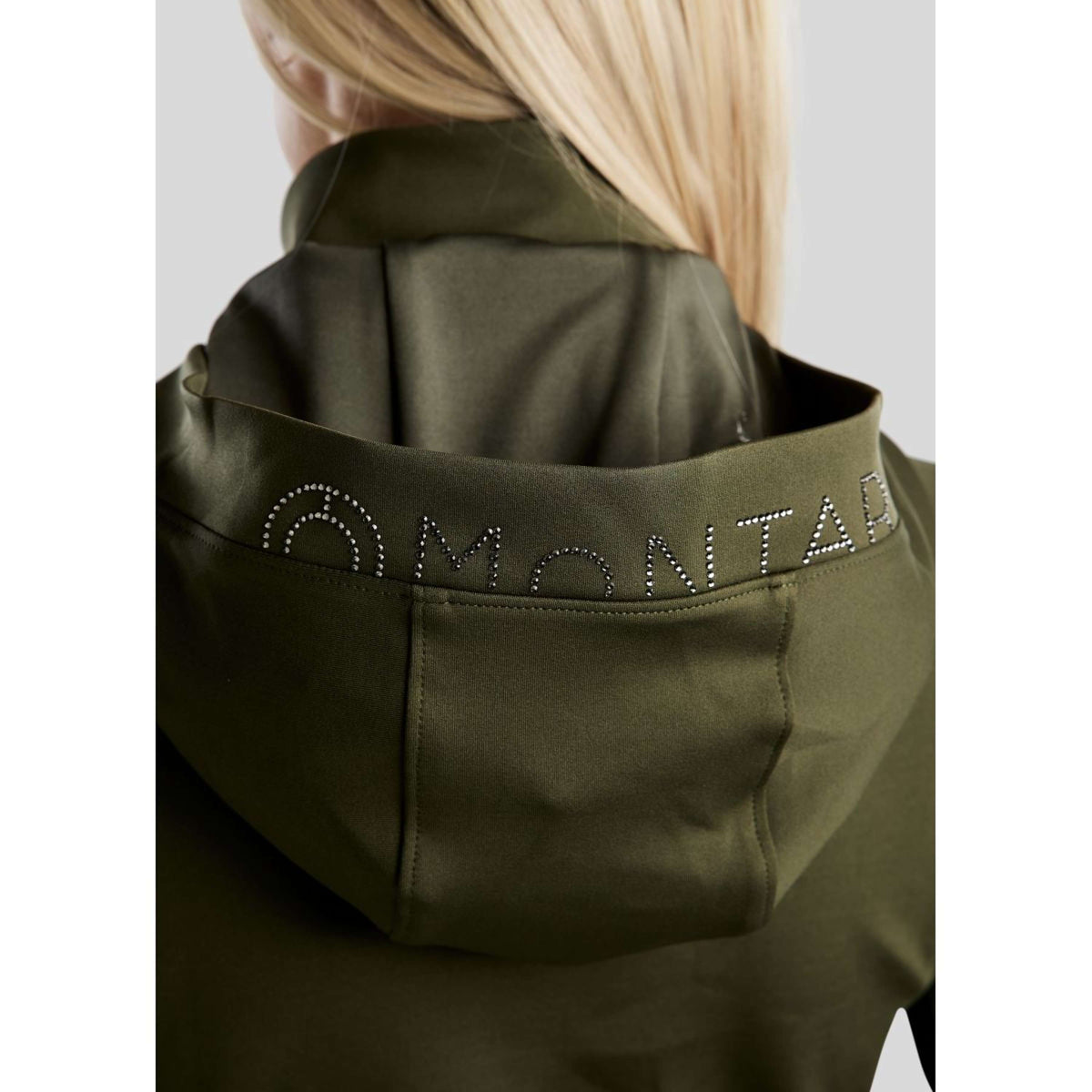 Montar Felpa con cappuccio e zip MoAddie Softshell Olive