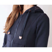 Montar Felpa con cappuccio e zip Macie Rosegold Logo Navy