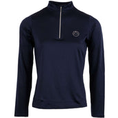 Montar Polo Everly Crystal Logo Maniche Lunghe Navy