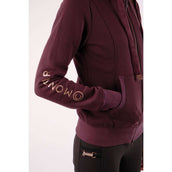Montar Felpa con cappuccio e zip Macie Rosegold Logo Prugna