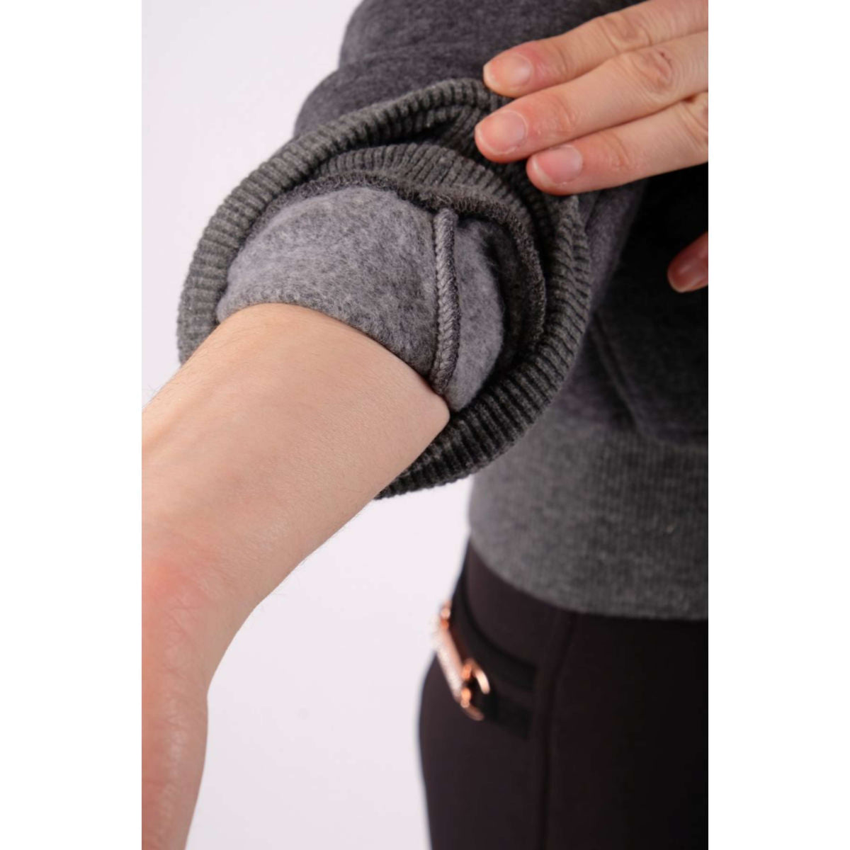 Montar Felpa con cappuccio e zip Macie Rosegold Logo Grigio