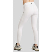 Montar Pantaloni da Equitazione MoEmilia Full Grip Bianco