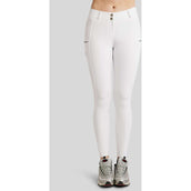 Montar Pantaloni da Equitazione MoEmilia Full Grip Bianco
