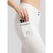 Montar Pantaloni da Equitazione MoEmilia Full Grip Bianco