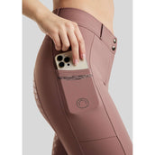 Montar Pantaloni da Equitazione MoEmilia Full Grip Dusty Rose