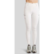 Montar Leggings da Equitazione MoEmilia Full Grip Bianco