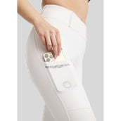 Montar Leggings da Equitazione MoEmilia Full Grip Bianco
