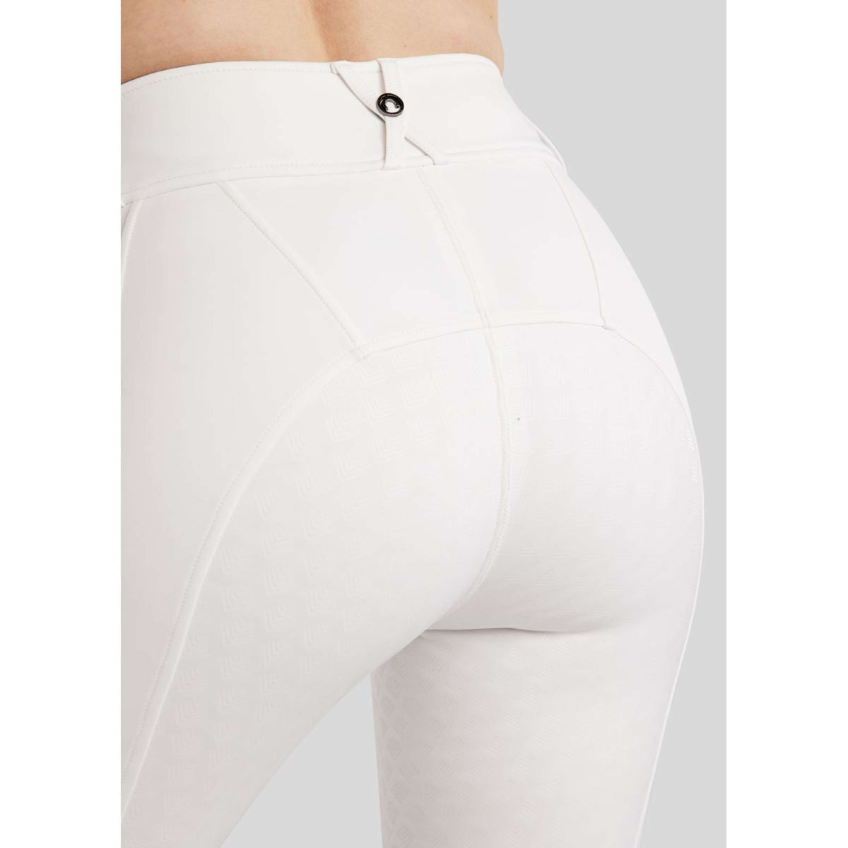 Montar Leggings da Equitazione MoEmilia Full Grip Bianco