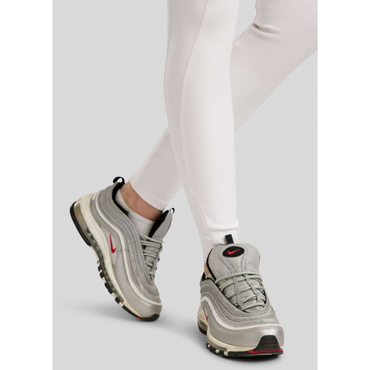 Montar Leggings da Equitazione MoEmilia Full Grip Bianco