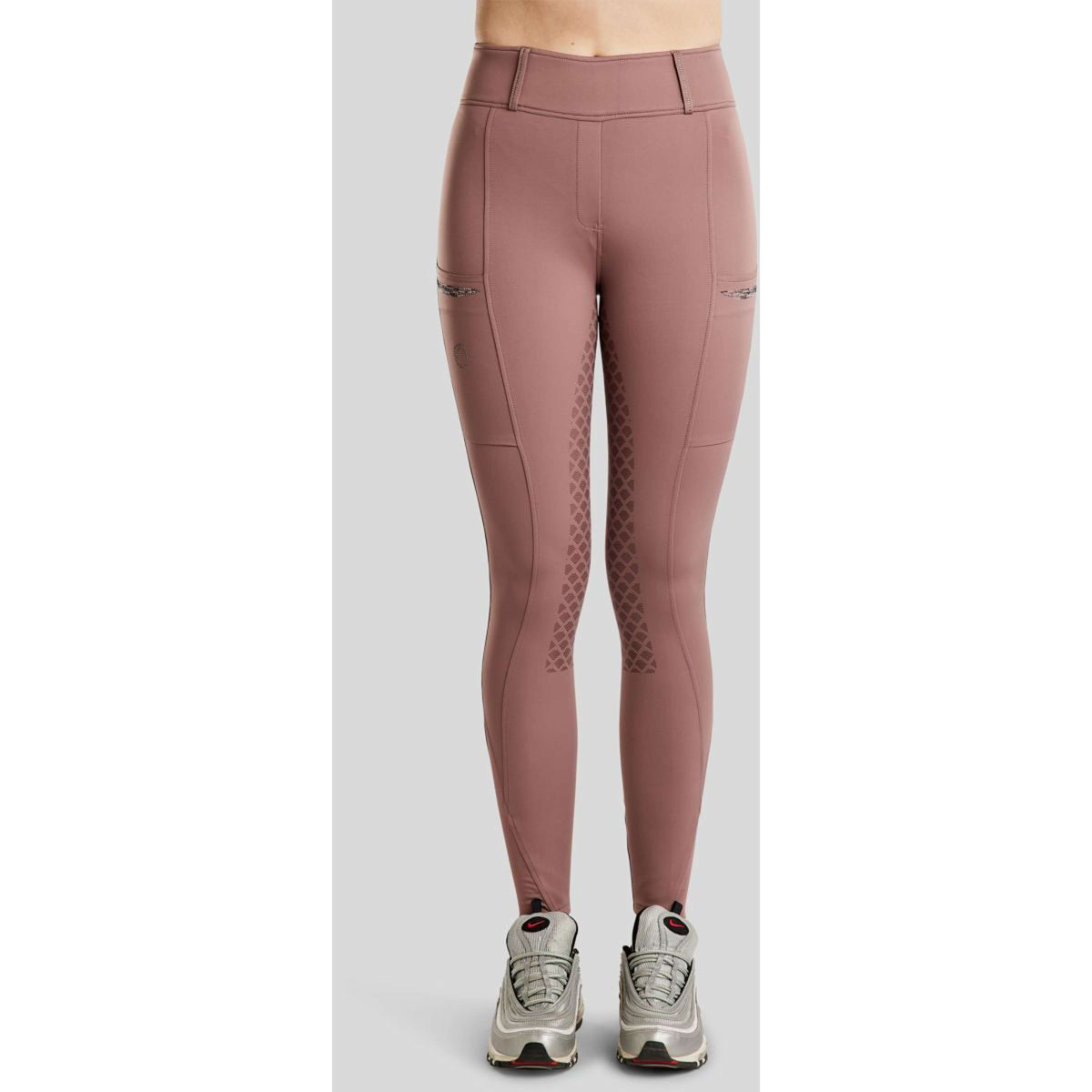 Montar Leggings da Equitazione MoEmilia Full Grip Dusty Rose