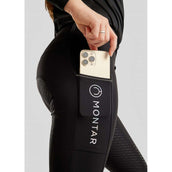Montar Pantaloni da Equitazione MoCha Full Grip Nero