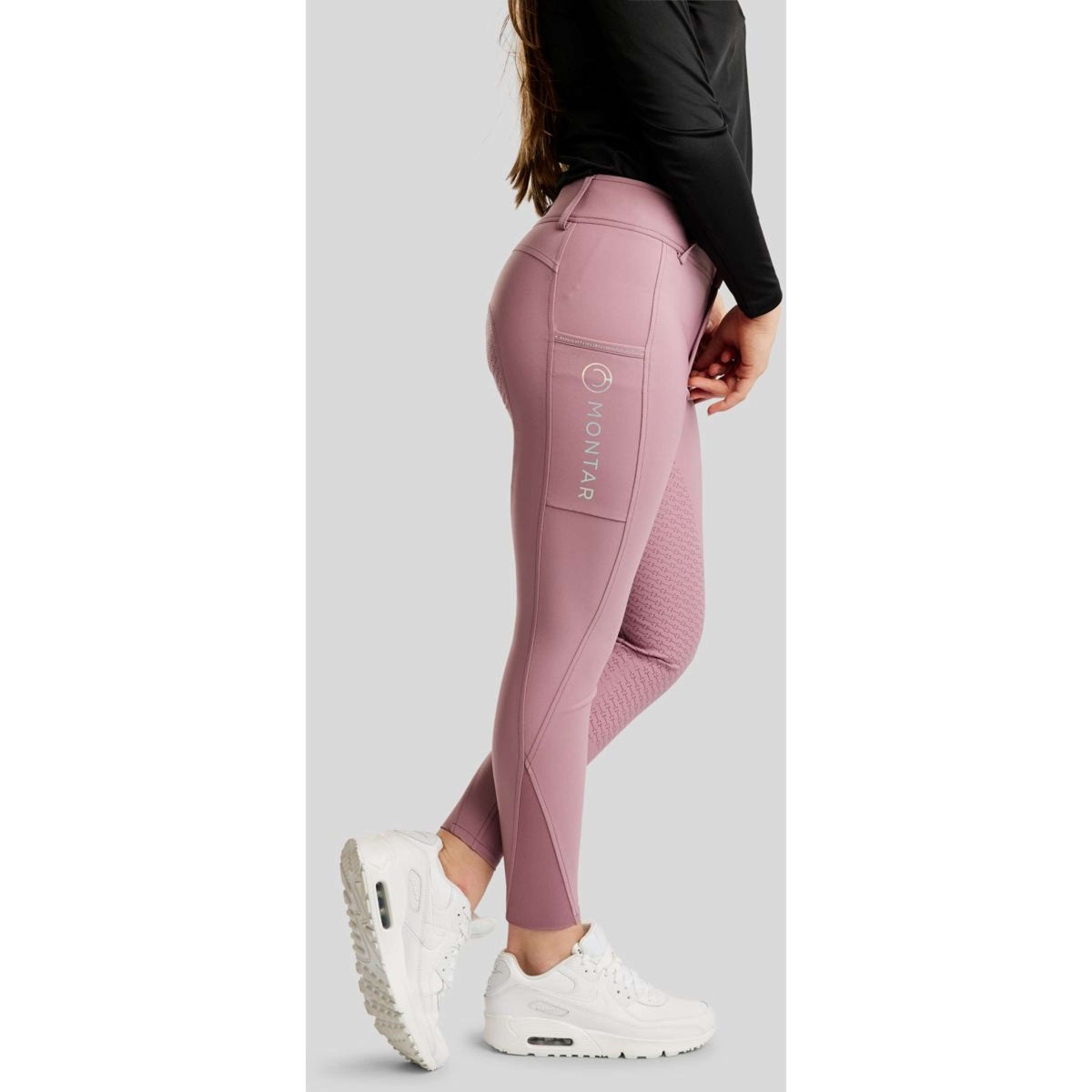 Montar Pantaloni da Equitazione MoCha Full Grip Geranie