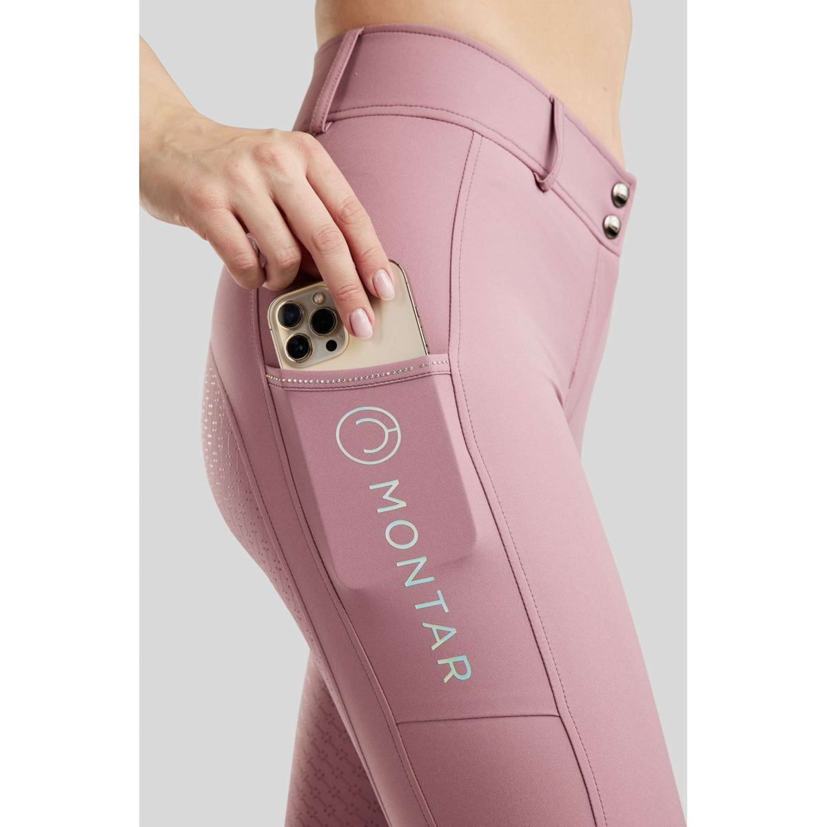 Montar Pantaloni da Equitazione MoCha Full Grip Geranie