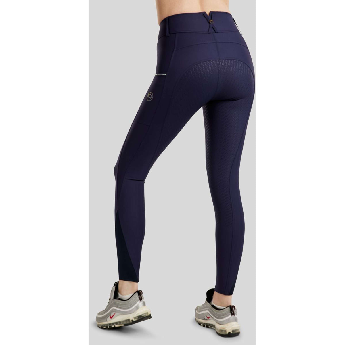 Montar Pantaloni da Equitazione MoCha Full Grip Navy