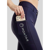 Montar Pantaloni da Equitazione MoCha Full Grip Navy