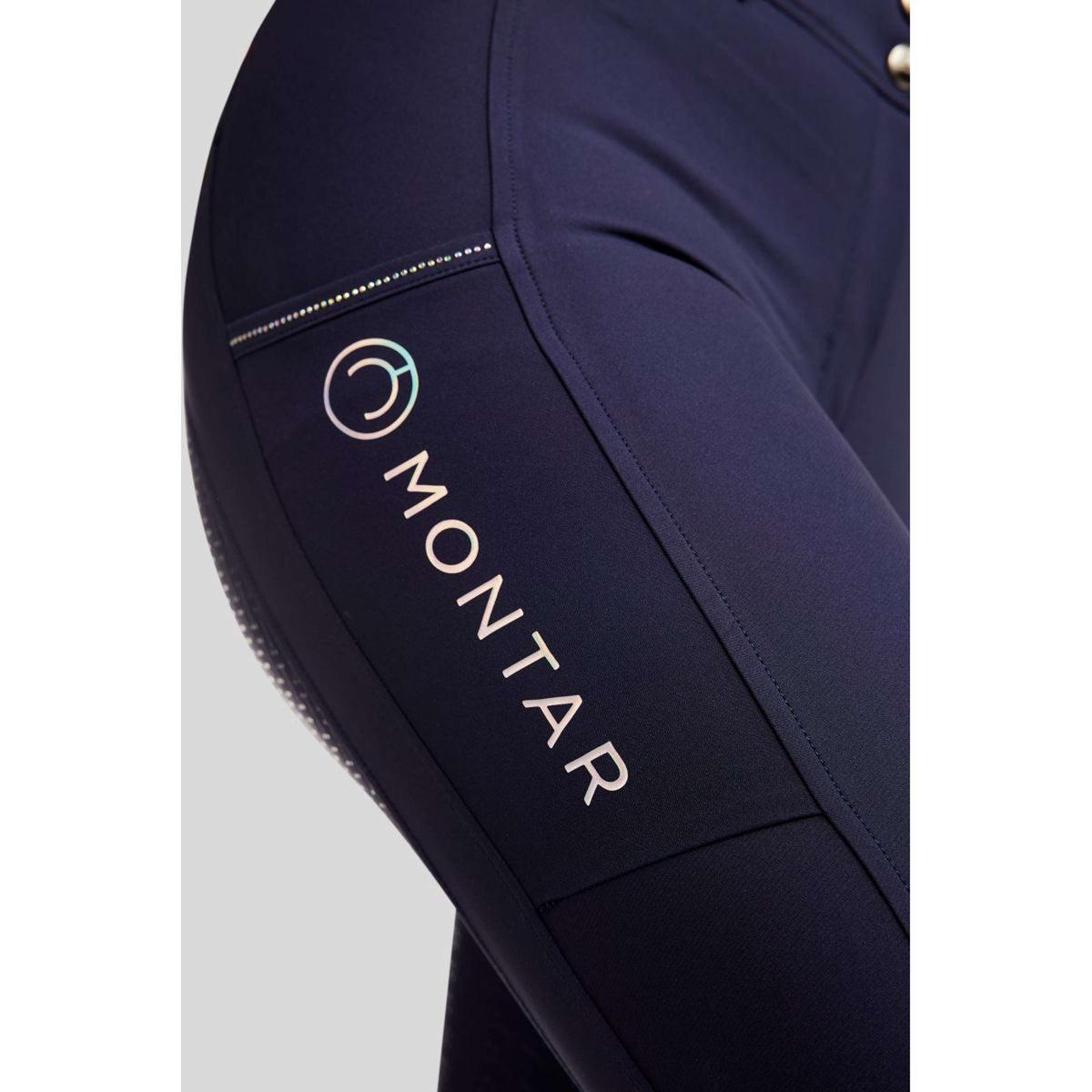Montar Pantaloni da Equitazione MoCha Full Grip Navy