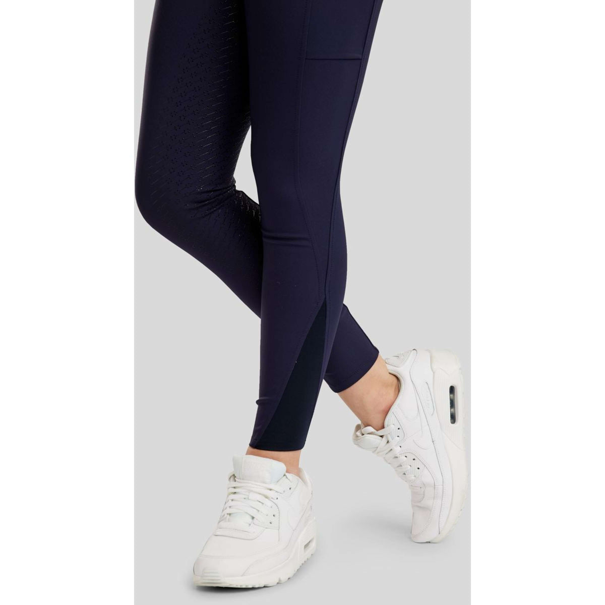 Montar Pantaloni da Equitazione MoCha Full Grip Navy