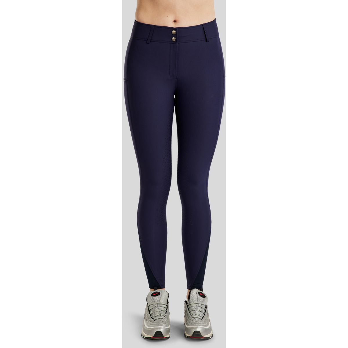 Montar Pantaloni da Equitazione MoCha Full Grip Navy