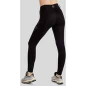 Montar Leggings da Equitazione MoCha Full Grip Nero