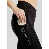 Montar Leggings da Equitazione MoCha Full Grip Nero