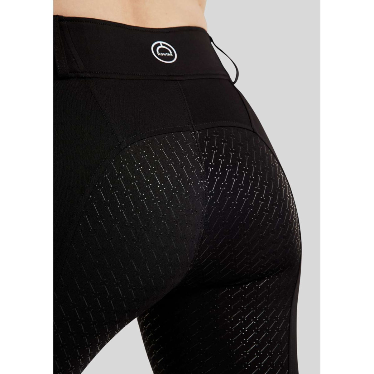 Montar Leggings da Equitazione MoCha Full Grip Nero