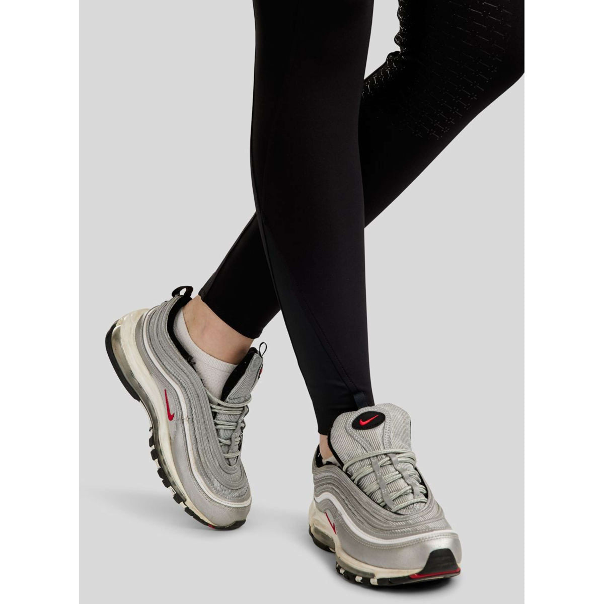 Montar Leggings da Equitazione MoCha Full Grip Nero