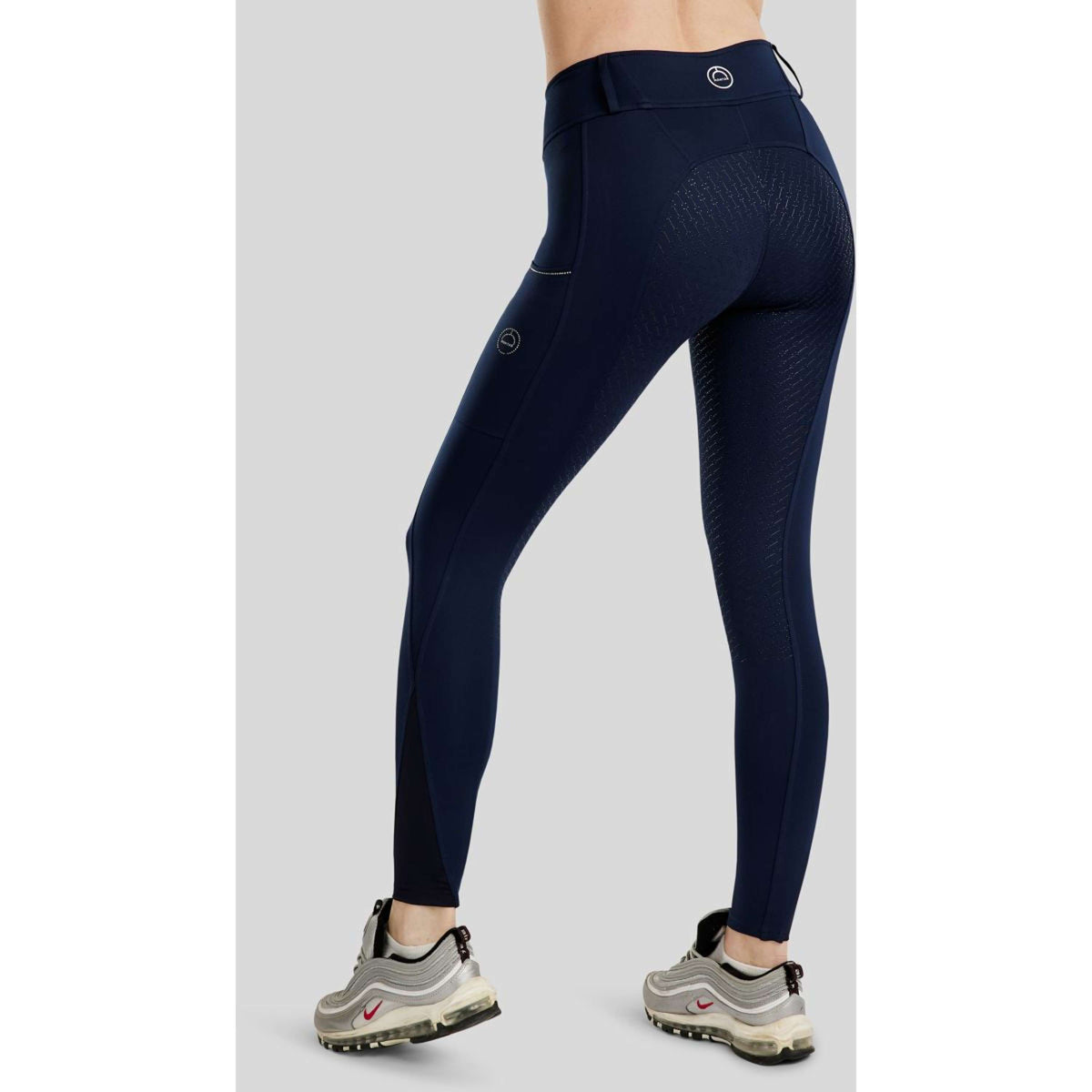 Montar Leggings da Equitazione MoCha Full Grip Navy