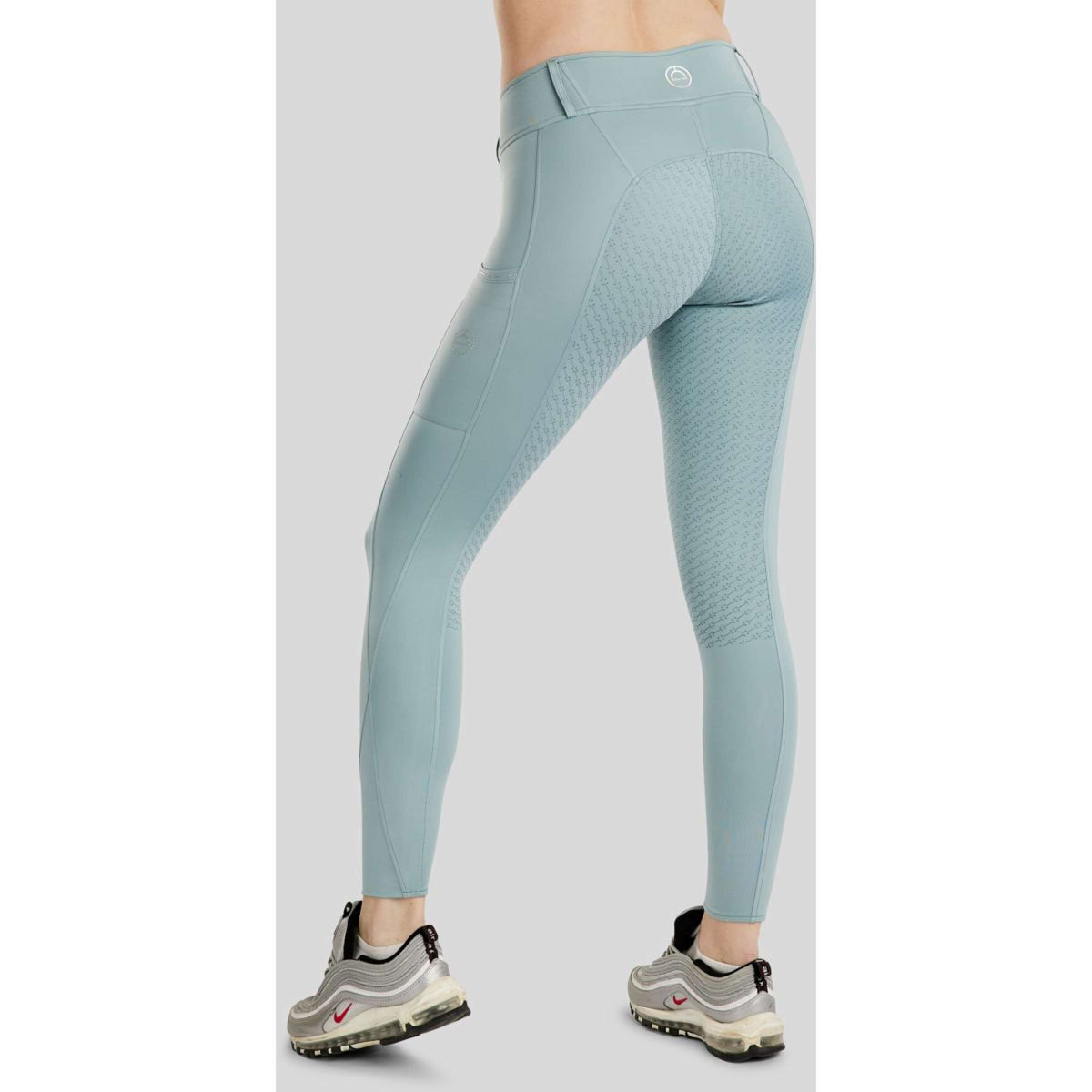 Montar Leggings da Equitazione MoCha Full Grip Stone Blue
