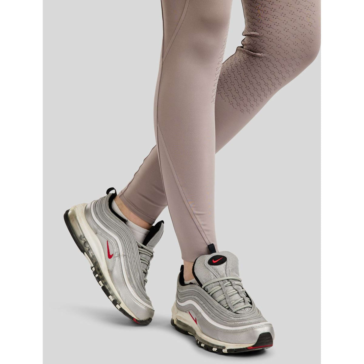 Montar Leggings da Equitazione MoSille Full Grip Rose Grey
