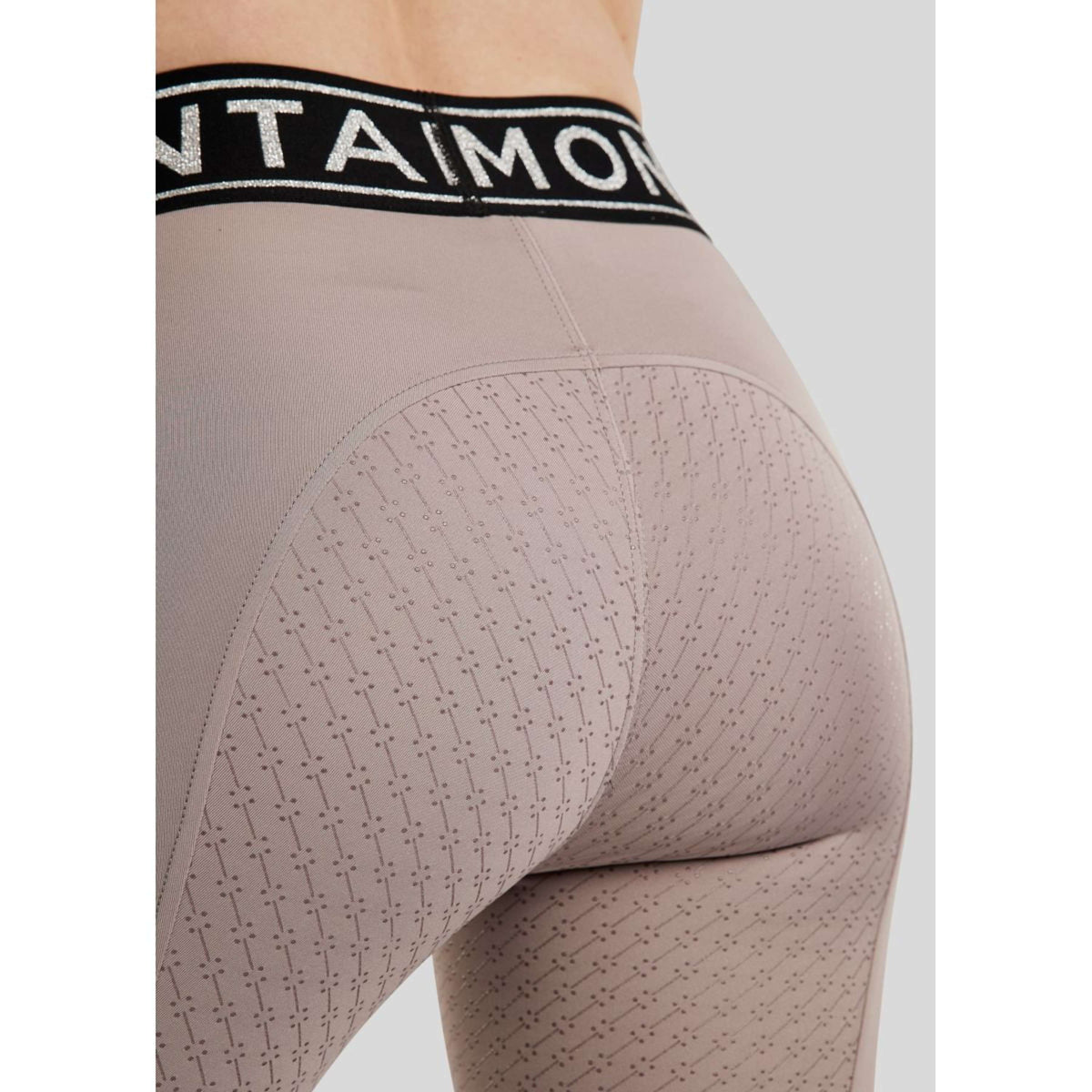 Montar Leggings da Equitazione MoSille Full Grip Rose Grey