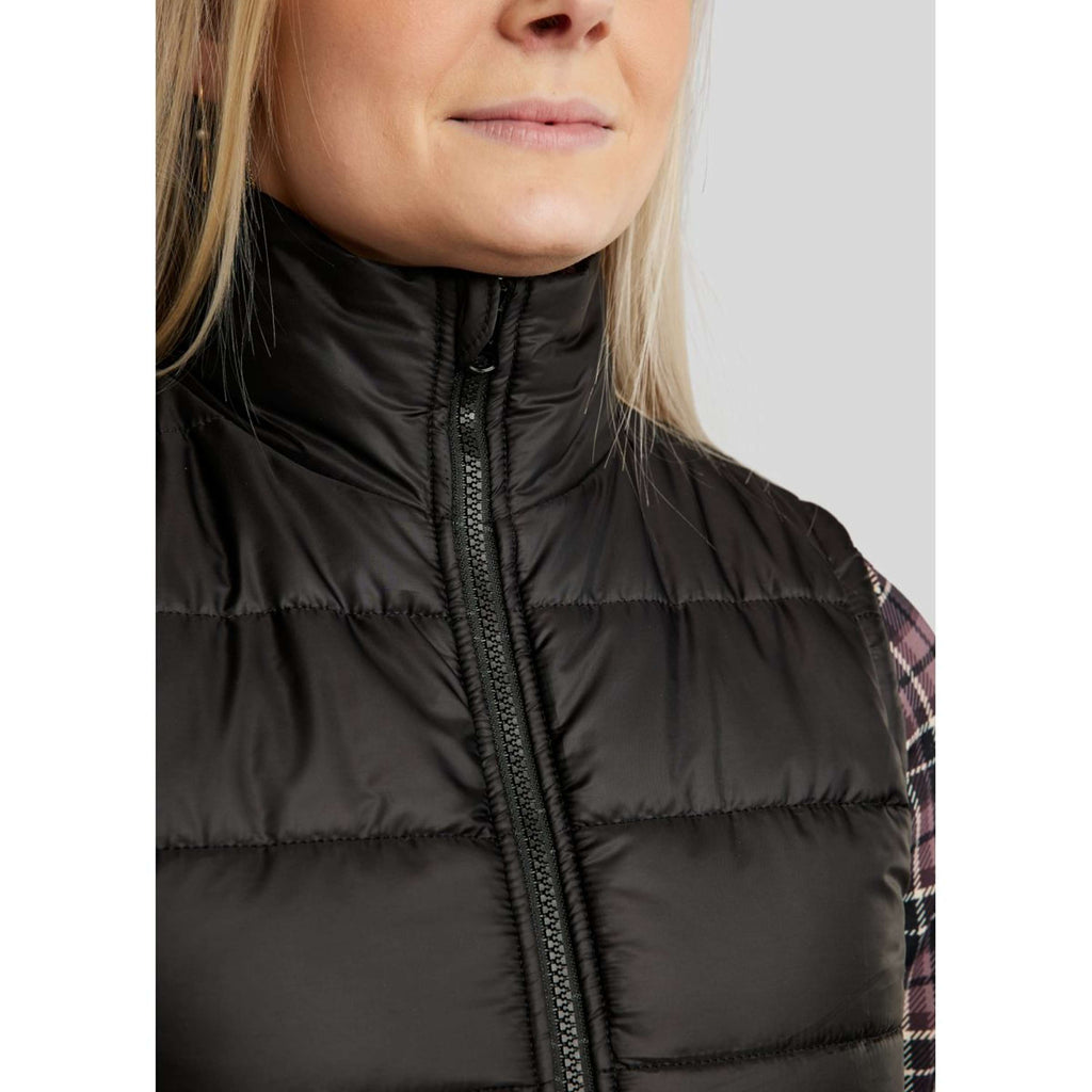 Montar Gilet MoCheri Reversible Black Peony