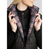 Montar Gilet MoCheri Reversible Black Peony