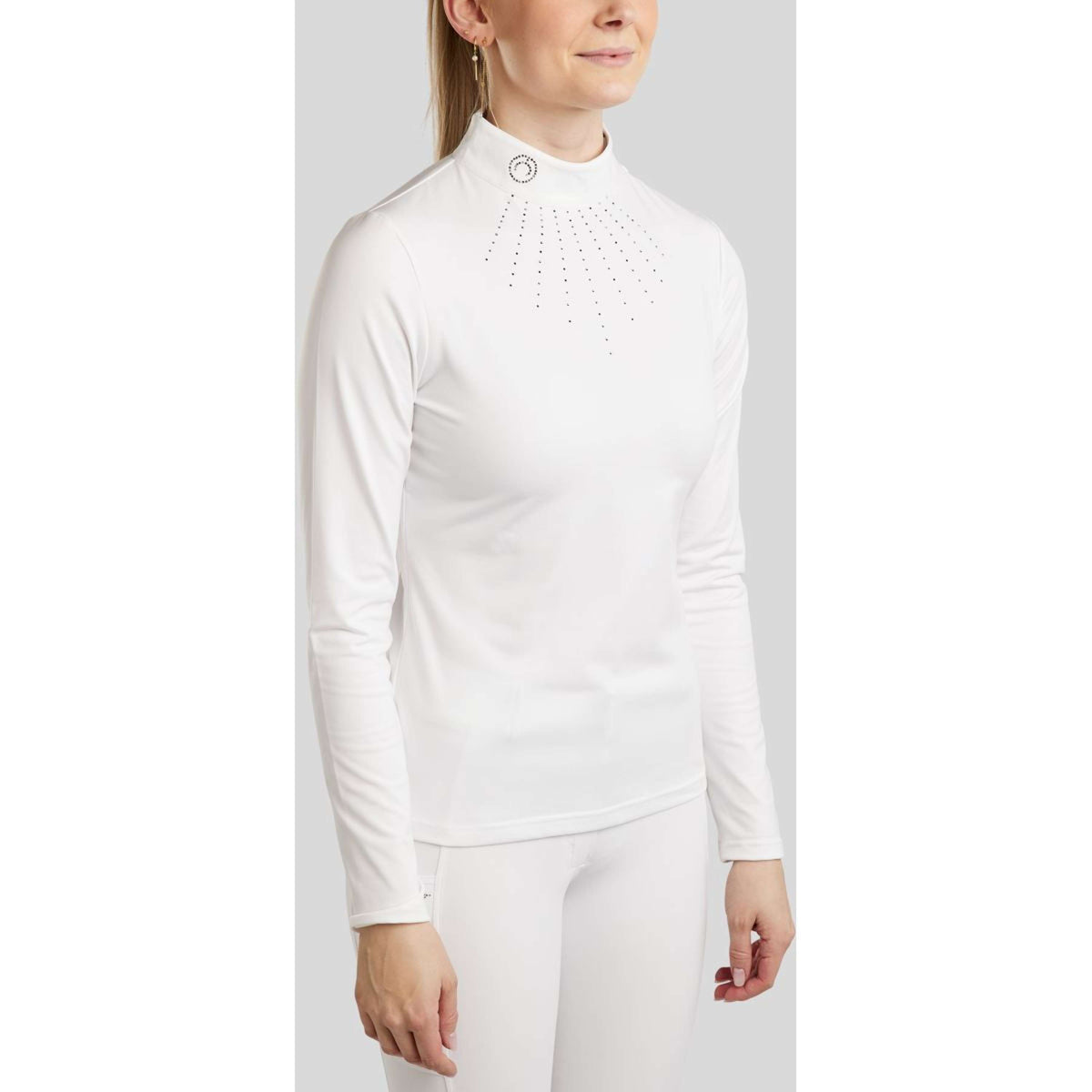 Montar Maglietta da Competizione MoEmilia Maniche Lunghe Bianco