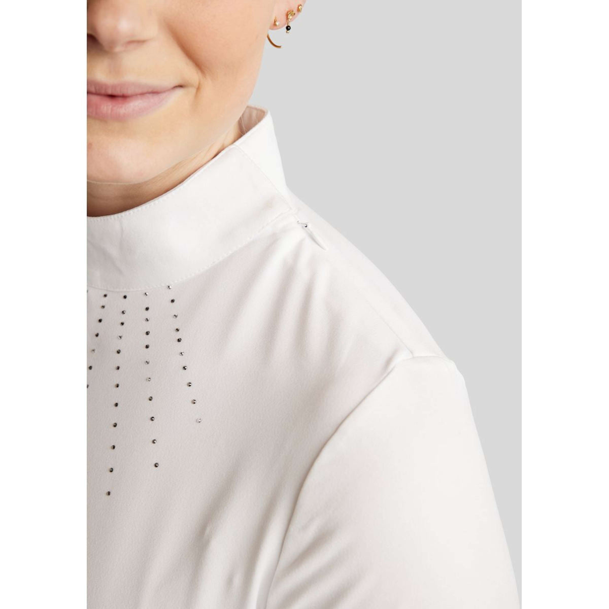 Montar Maglietta da Competizione MoEmilia Maniche Lunghe Bianco