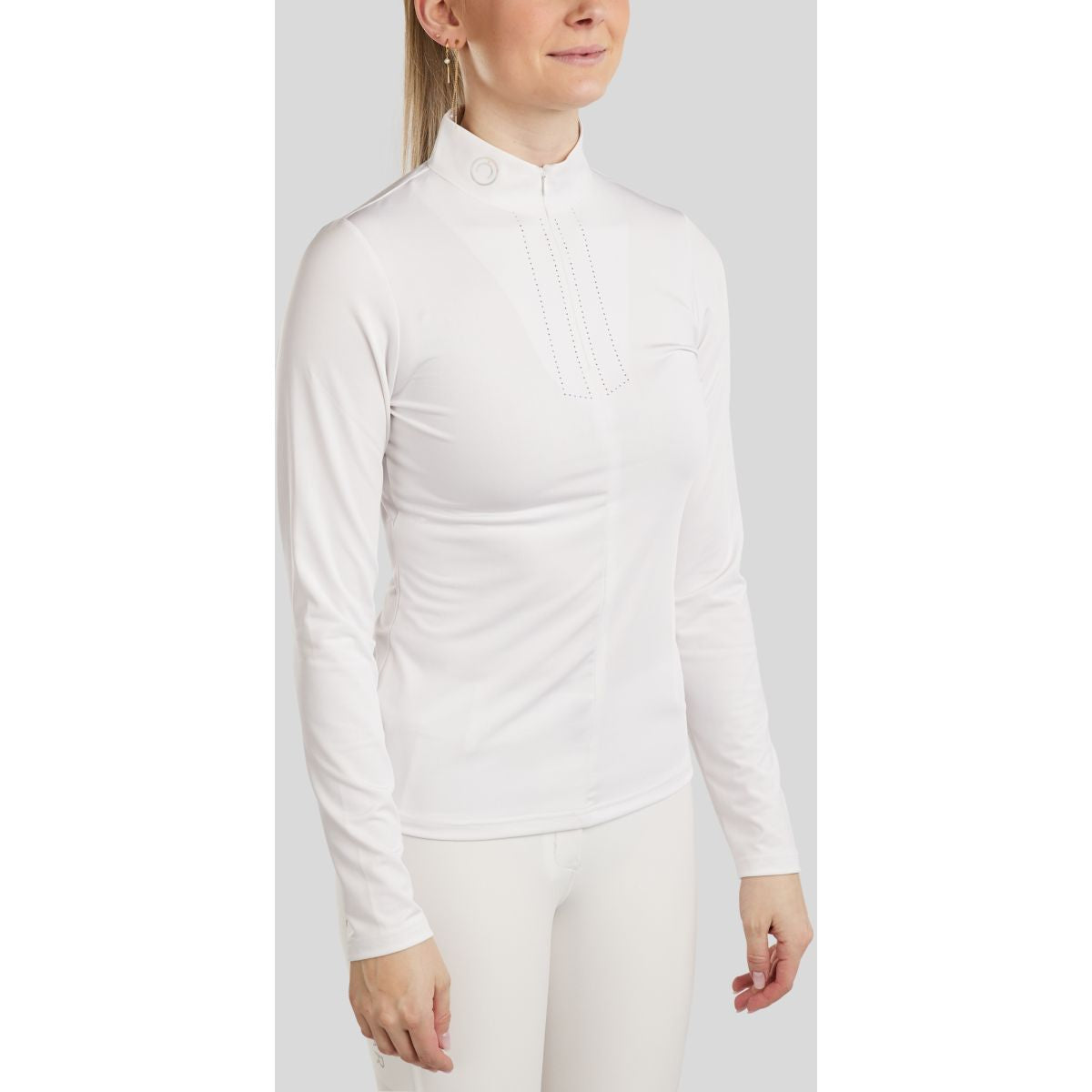Montar Maglietta da Competizione MoCha Maniche Lunghe Bianco