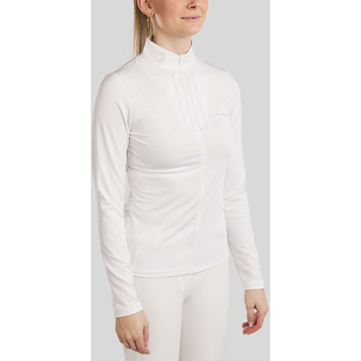 Montar Maglietta da Competizione MoCha Maniche Lunghe Bianco