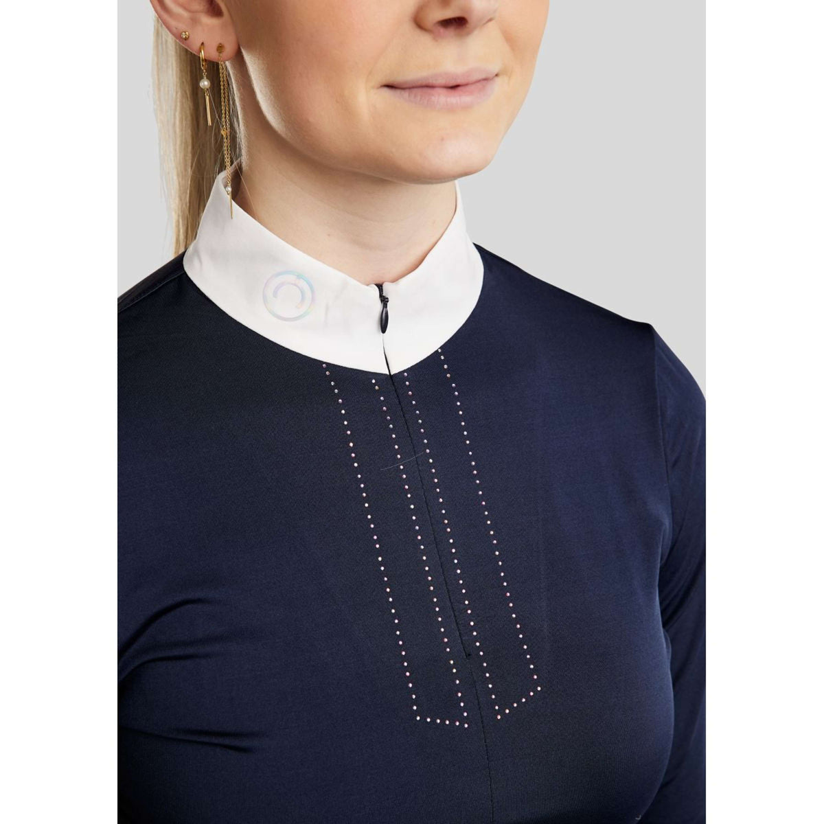 Montar Maglietta da Competizione MoCha Maniche Lunghe Navy