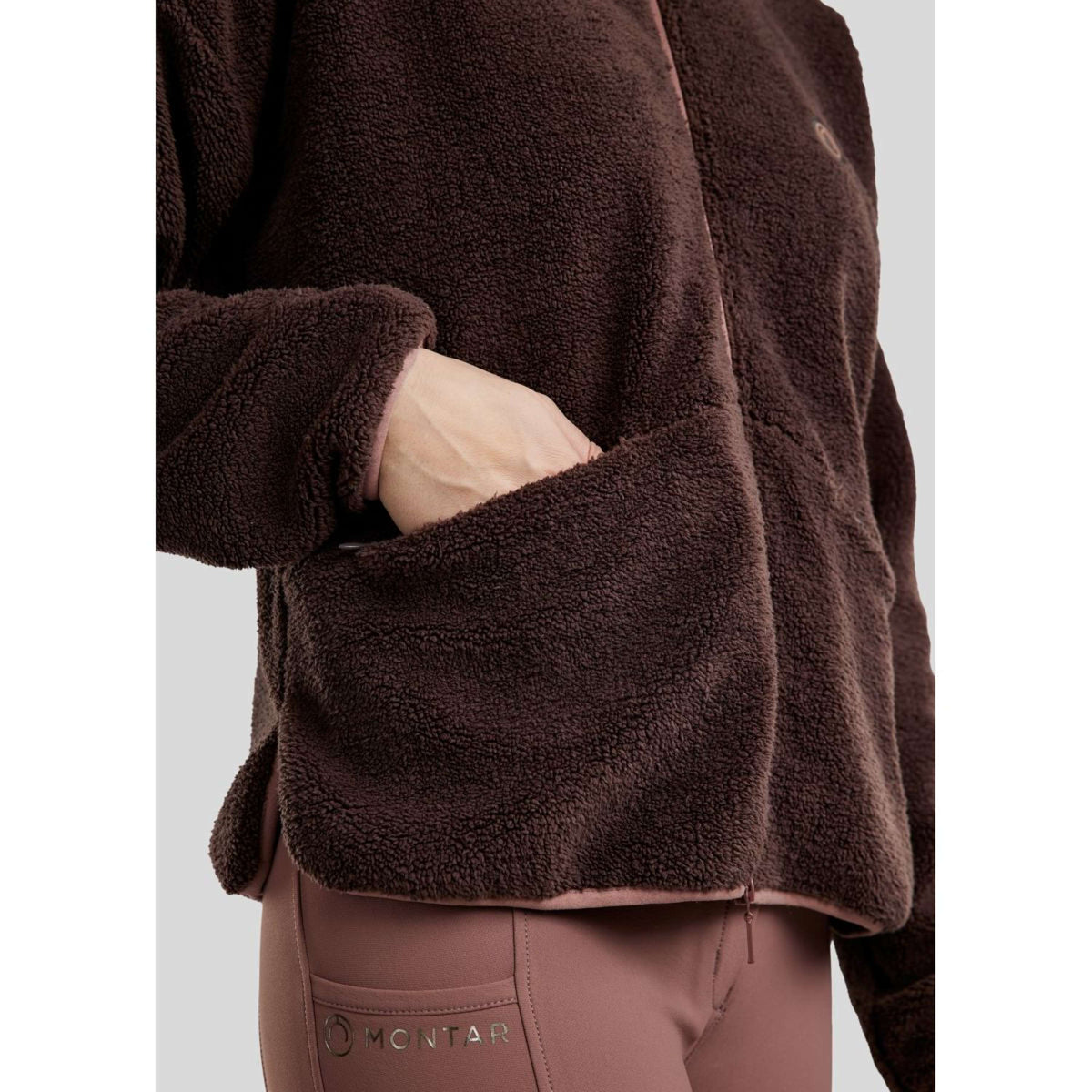 Montar Felpa con cappuccio e zip MoEva Black Peony