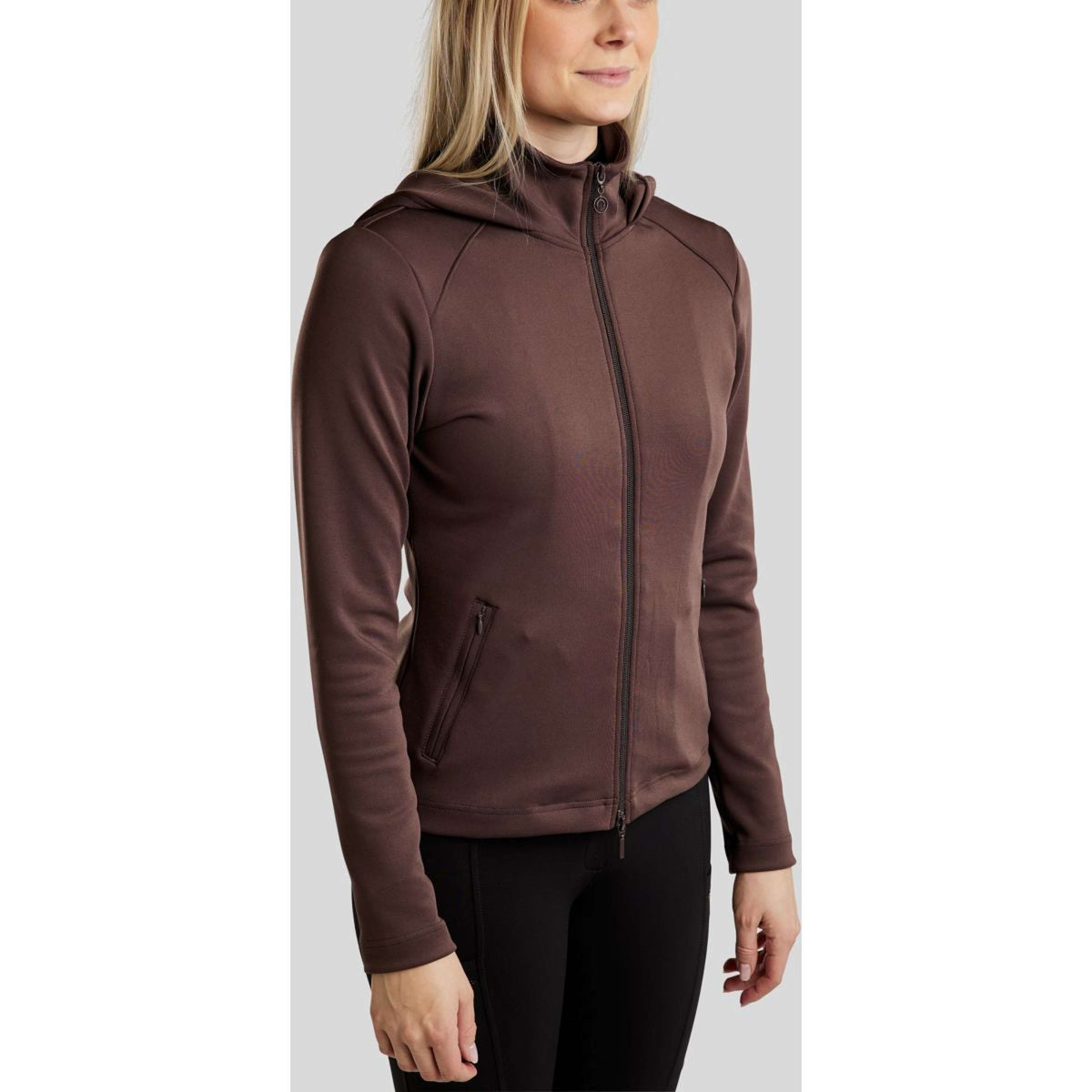 Montar Felpa con cappuccio e zip MoEmilia Black Peony