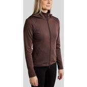 Montar Felpa con cappuccio e zip MoEmilia Black Peony