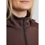 Montar Felpa con cappuccio e zip MoEmilia Black Peony