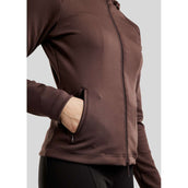 Montar Felpa con cappuccio e zip MoEmilia Black Peony